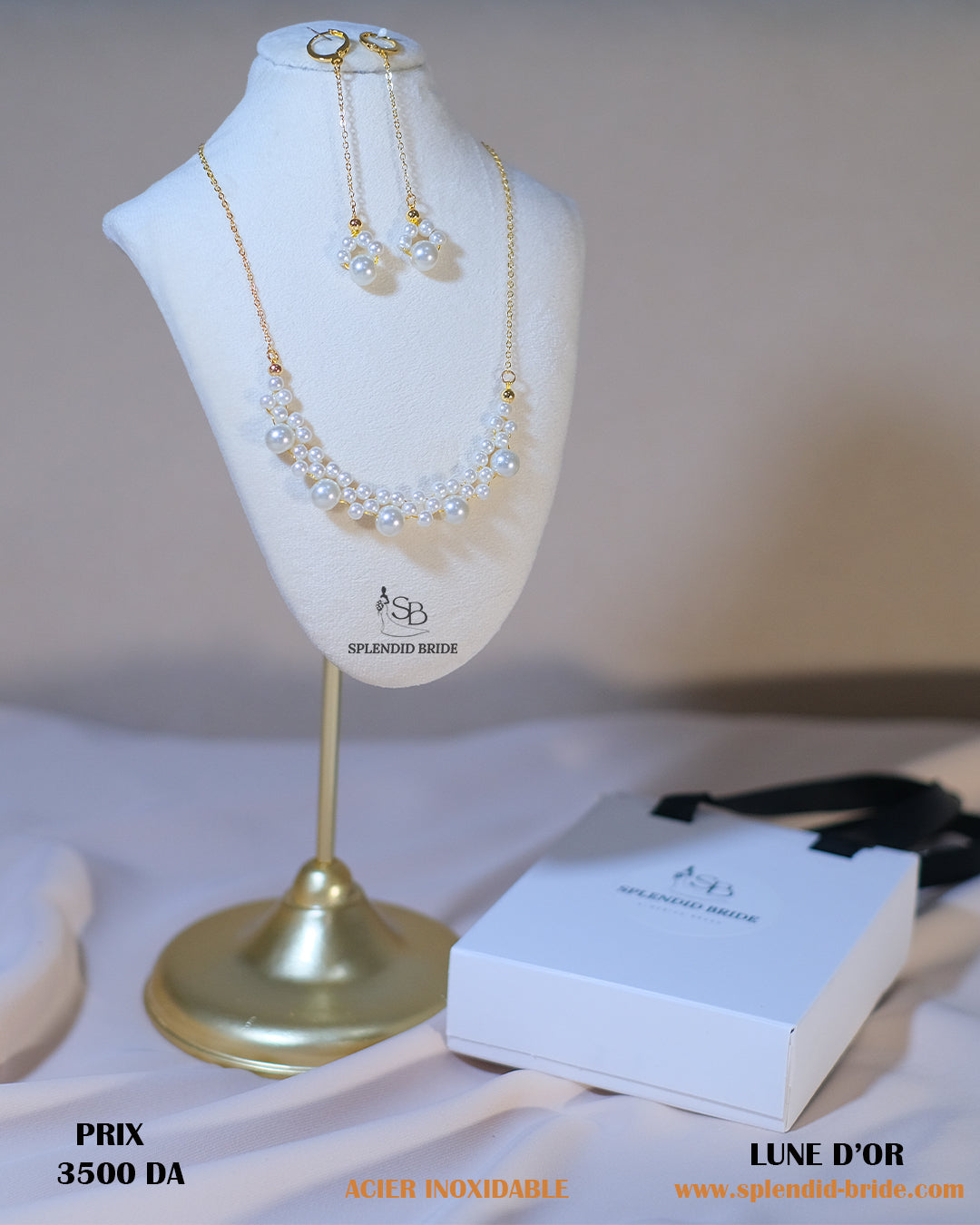 Parure Lune d'or