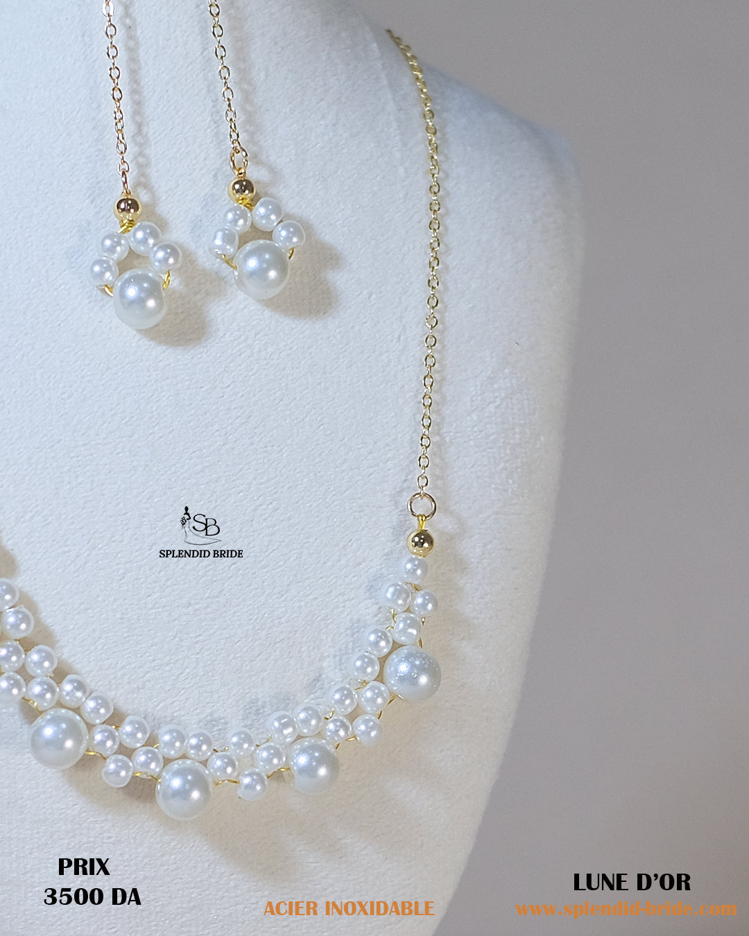 Parure Lune d'or