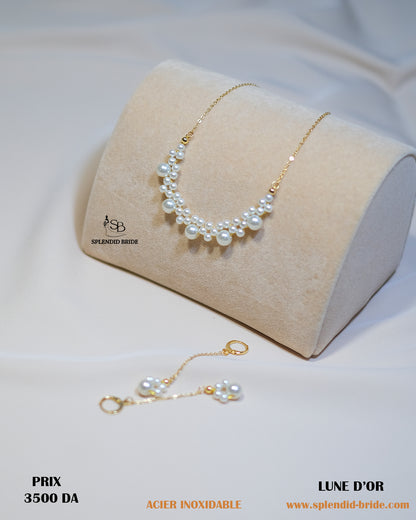 Parure Lune d'or