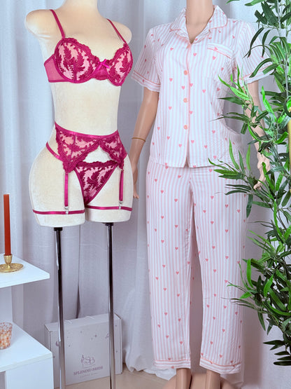 Pyjama + sous vêtement Rose