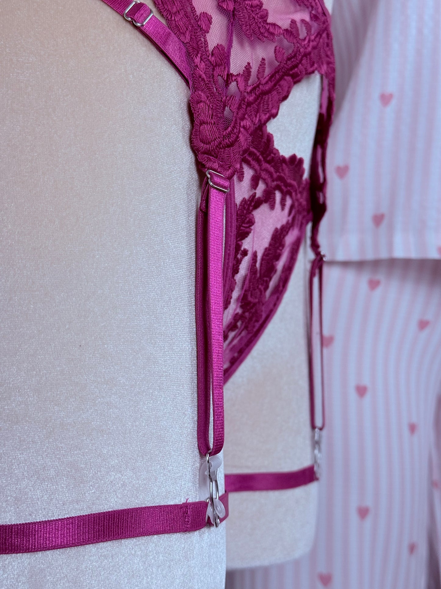 Lingerie 5 pièce Rose