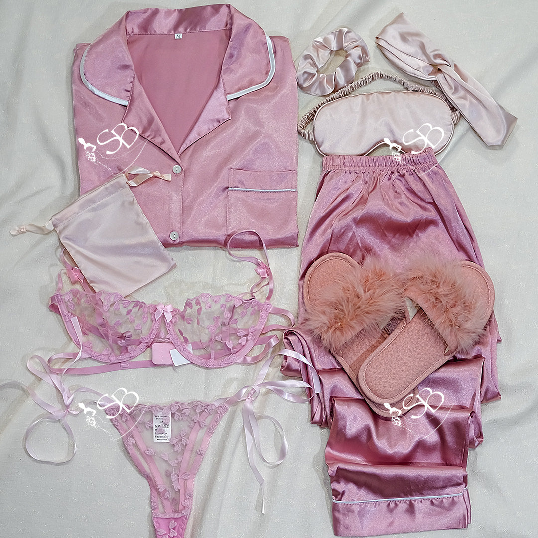 Pack Satin en Rose