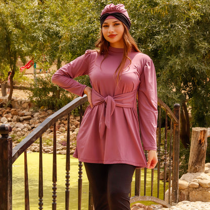 Burkini 3 pièces Rose